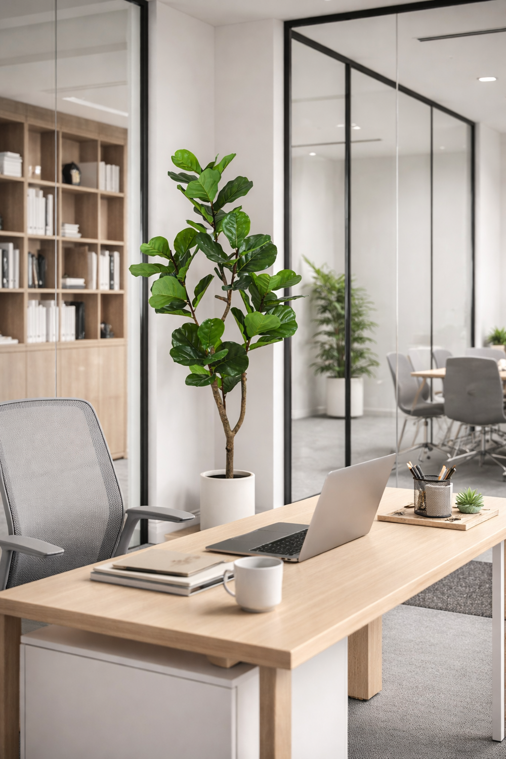 ხელოვნური დეკორატიული მცენარე ქოთნით  (170სმ) YD28237